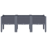 Scatola di pianificazione Vidaxl con gambe 120x40x42 cm grigio polipropene