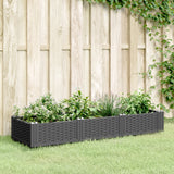 Vidaxl Planning box with pins 125x40x28.5 cm Polypropene black