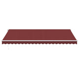 Vidaxl Luifel förlänger manuellt 500x350 cm Bordeaux Red