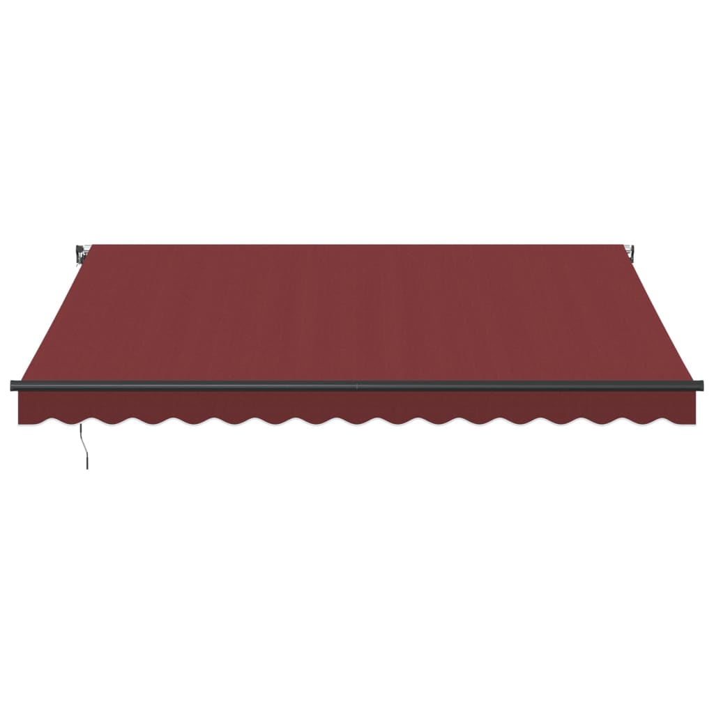 Vidaxl Luifel udvider manuelt 400x350 cm Bordeaux rød