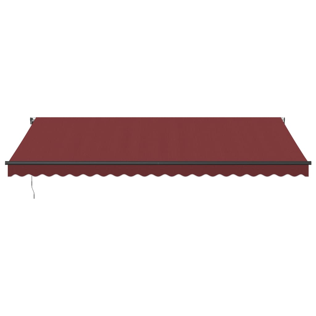 Vidaxl Luifel manually extends 500x350 cm Bordeaux red