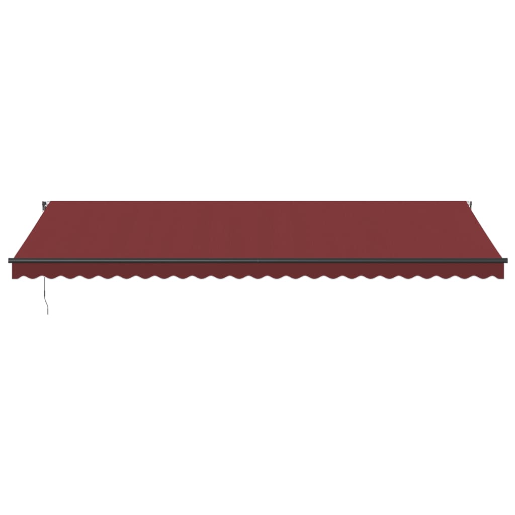 Vidaxl Luifel estende automaticamente 600x350 cm Bordeaux rosso