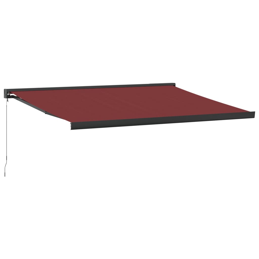 Vidaxl Luifel manually extends 450x300 cm Bordeaux red