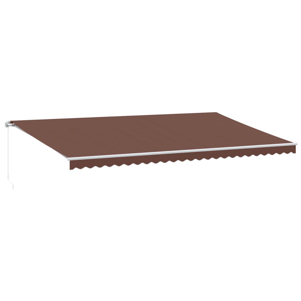 Vidaxl Luifel manually extendable with LED 600x300 cm brown