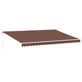 Vidaxl Luifel manually extends 500x350 cm brown