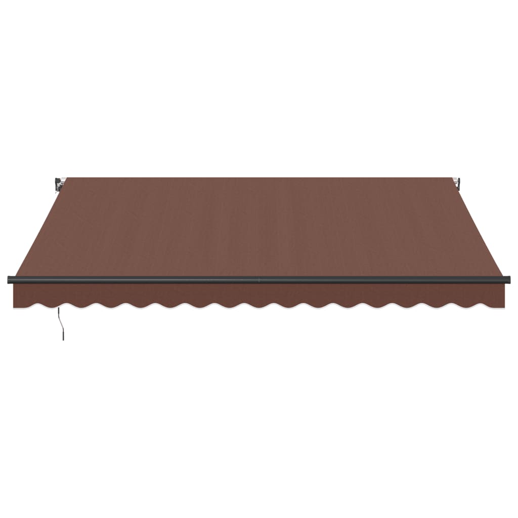 Vidaxl Luifel manually extends 400x350 cm brown