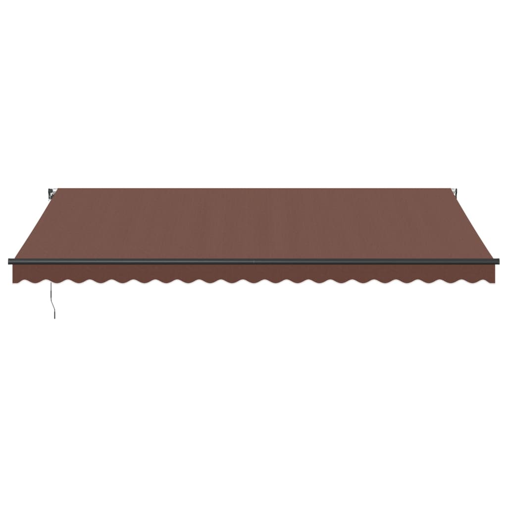 Vidaxl Luifel manually extends 500x350 cm brown