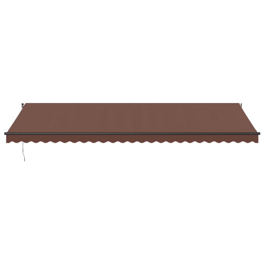 Vidaxl Luifel manually extends 600x350 cm brown