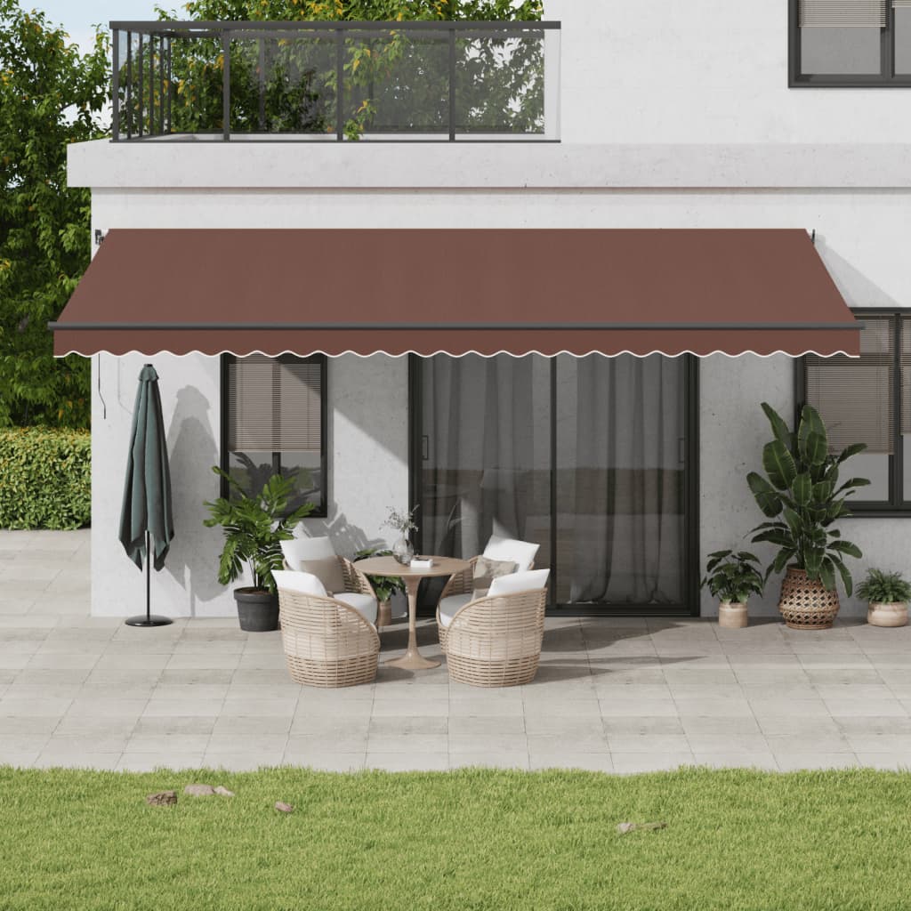 Vidaxl Luifel automatically extends 600x350 cm brown