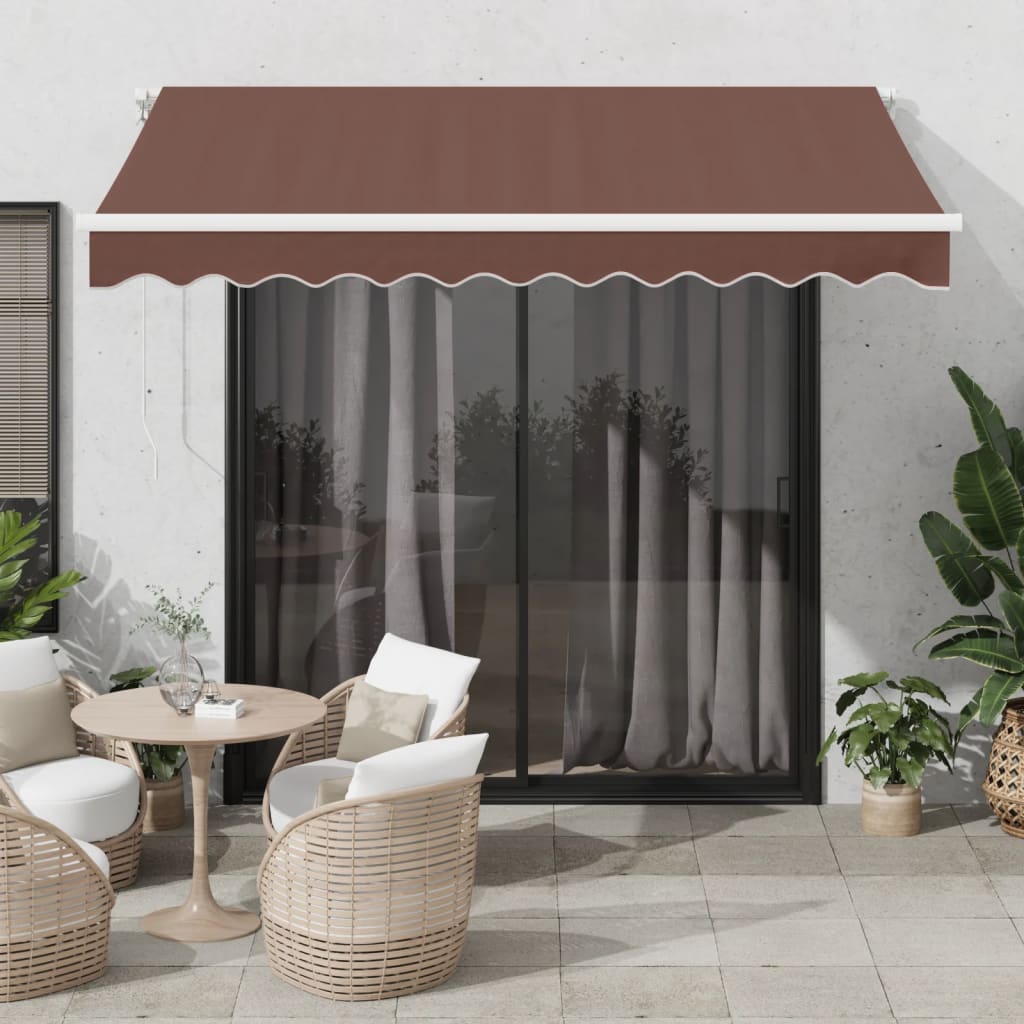 Vidaxl Luifel manually extendable 300x250 cm brown