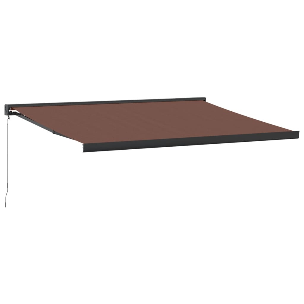 Vidaxl Luifel manually extends 400x300 cm brown