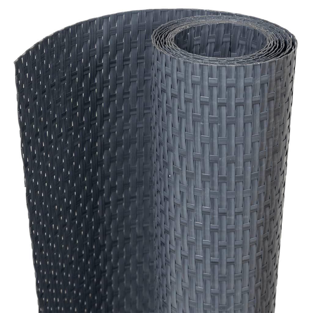 Vidaxl balkongskjerm 300x100 cm Poly Rattan Anthracite -farget