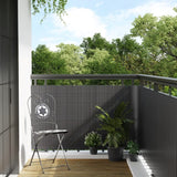 Vidaxl Balcony Schermata 400x90 cm Poly Rattan Anthrored