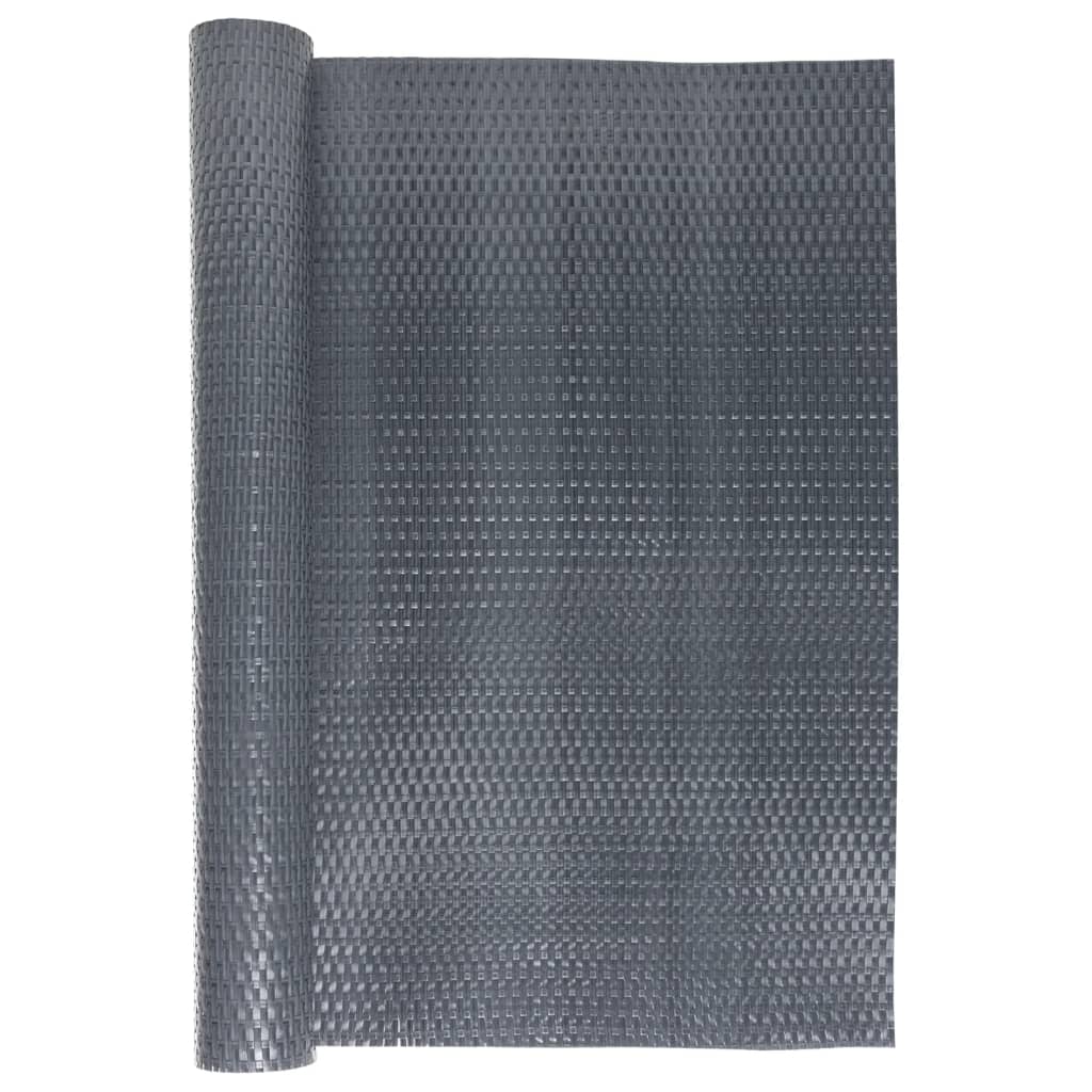 Vidaxl balkongskjerm 500x100 cm Poly Rattan Anthracite -farget