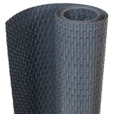 Vidaxl balkongskjerm 1000x90 cm Poly Rattan Anthracite -farget