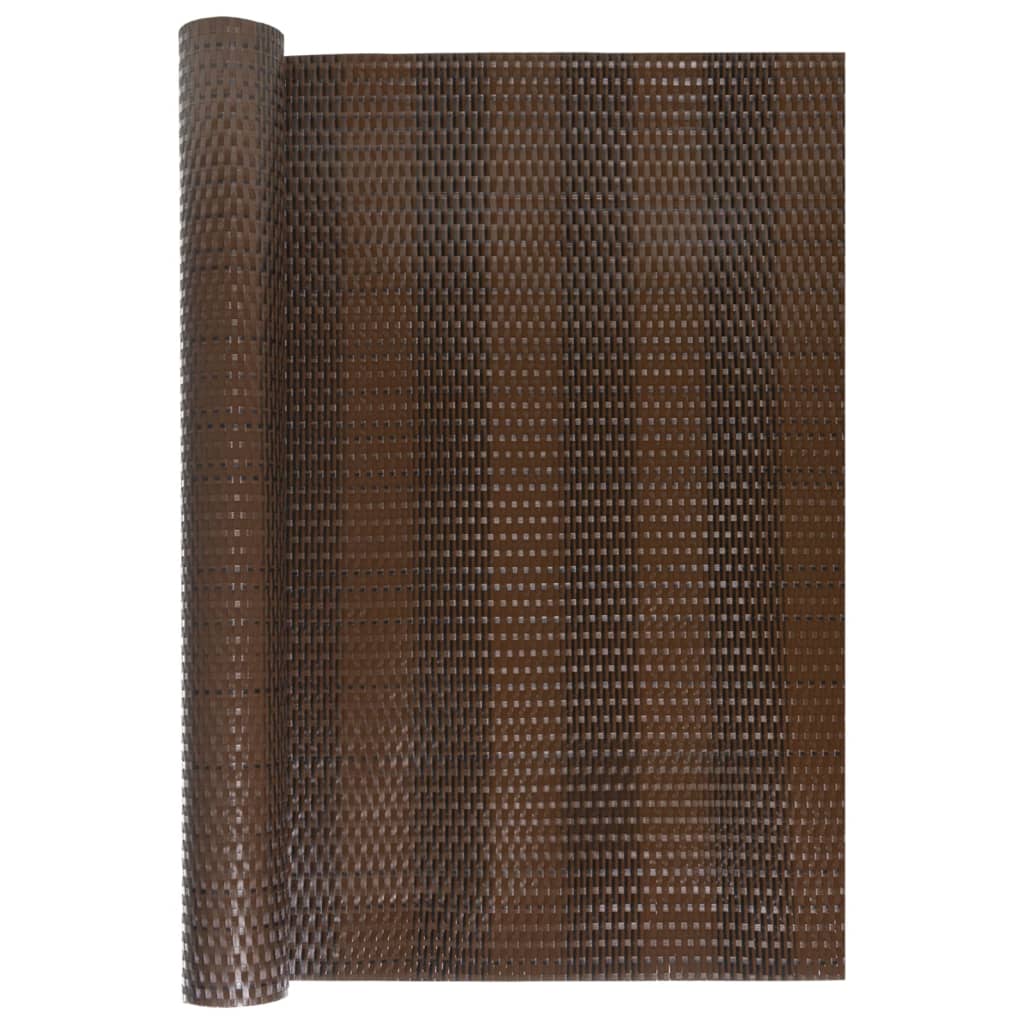 Vidaxl Balcony Schermata 300x80 cm Poly Rattan Brown e Nero