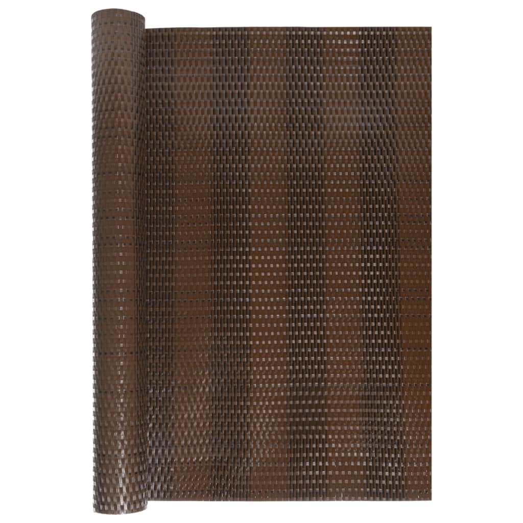 Écran de balcon Vidaxl 300x100 cm Poly Rattan Brown and Black