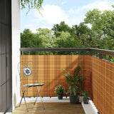 Pantalla de balcón Vidaxl 300x80 cm Poly Rattan marrón claro