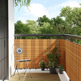 Pantalla de balcón Vidaxl 1000x100 cm Poly Rattan marrón claro