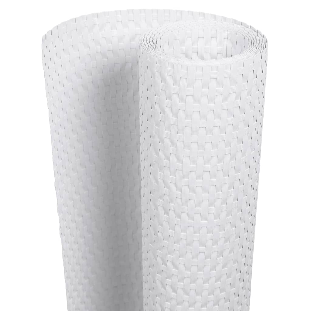 Vidaxl balkongskärm 1000x80 cm Poly Rattan White