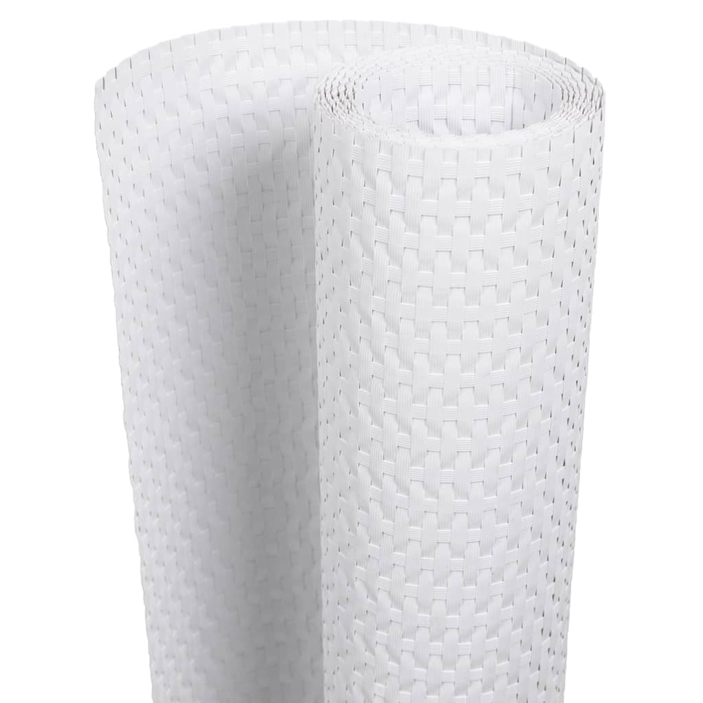 Vidaxl balkongskjerm 1000x100 cm Poly Rattan White