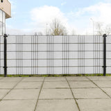 VidaXL Balkonschermen 5 st 255x19 cm poly rattan wit