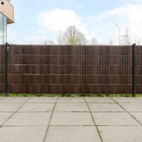 Vidaxl balkonskærme 10 ST 255x19 cm Poly Rattan Brown og Black