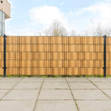 Vidaxl balkongskjermer 10 St 255x19 cm Poly Rattan Light Brown