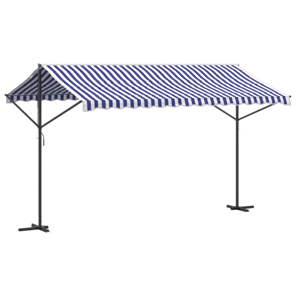 Vidaxl Laifel staccato da 400x300 cm tessuto e blu in acciaio e bianco