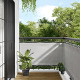 VIDAXL -Balkon -Bildschirm 75x300 cm 100% Oxford Polyester hellgrau