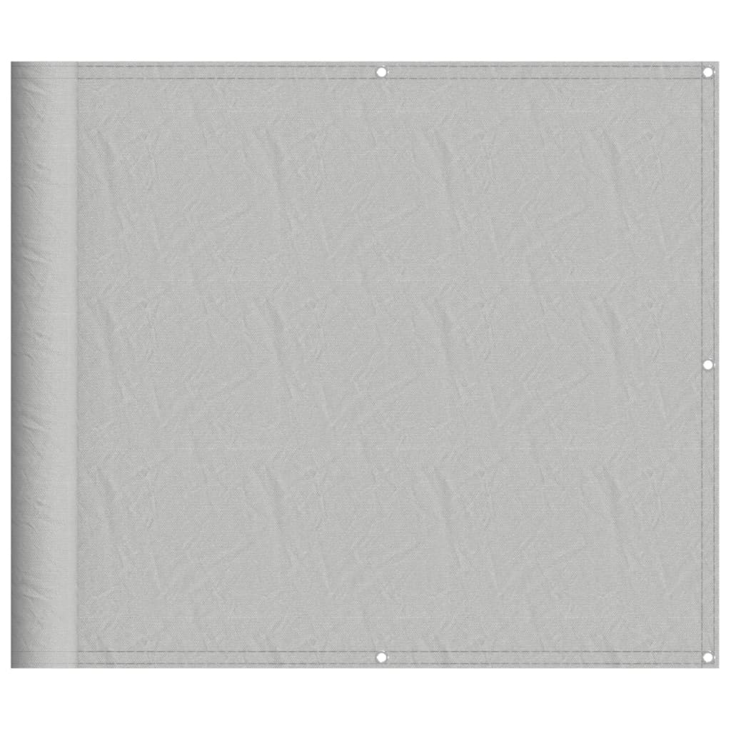 Obrazovka balkonu Vidaxl 90x300 cm 100% Oxford Polyester Light Grey