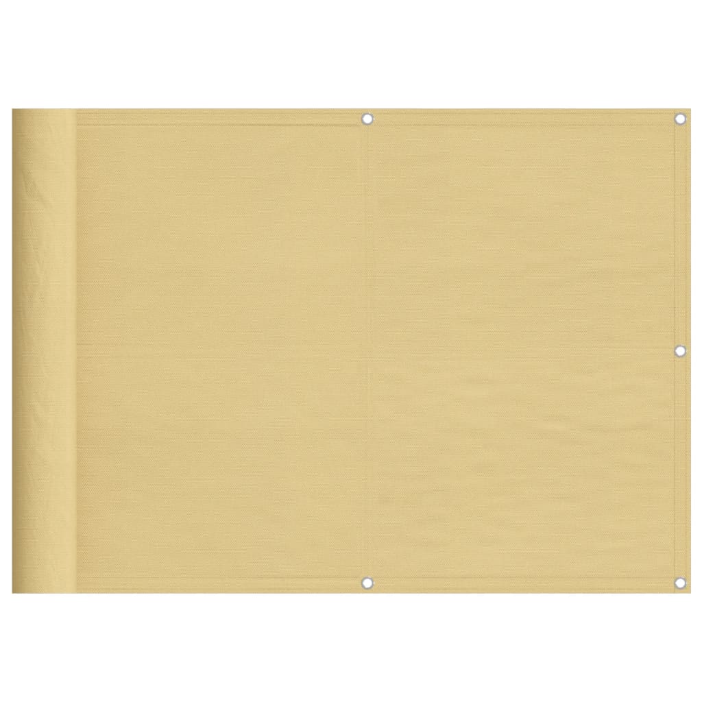 Vidaxl Balkonisarchir den Owend 75x500 cm 100% Oxford Polyes Sand -Colored