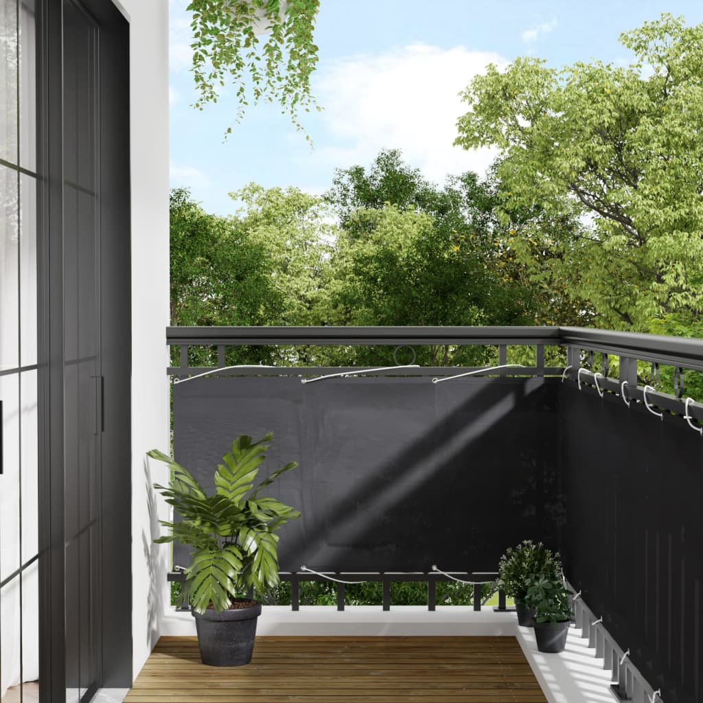 Vidaxl Balcony screen 75x800 cm 100% Oxford polyester anthracite -colored