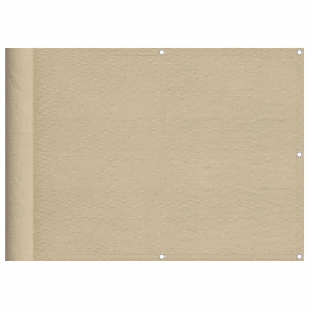 VIDAXL -Balkon -Bildschirm 75x700 cm 100% Oxford Polyester Beige