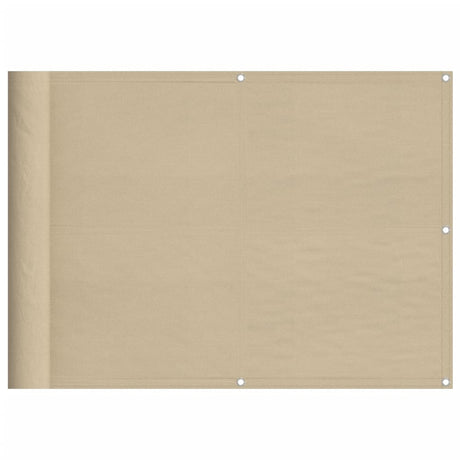 VidaXL Balkonscherm 75x700 cm 100% oxford polyester beige