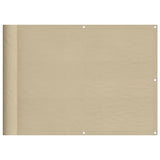 Pantalla de balcón Vidaxl 75x800 cm 100% Oxford Polyester Beige