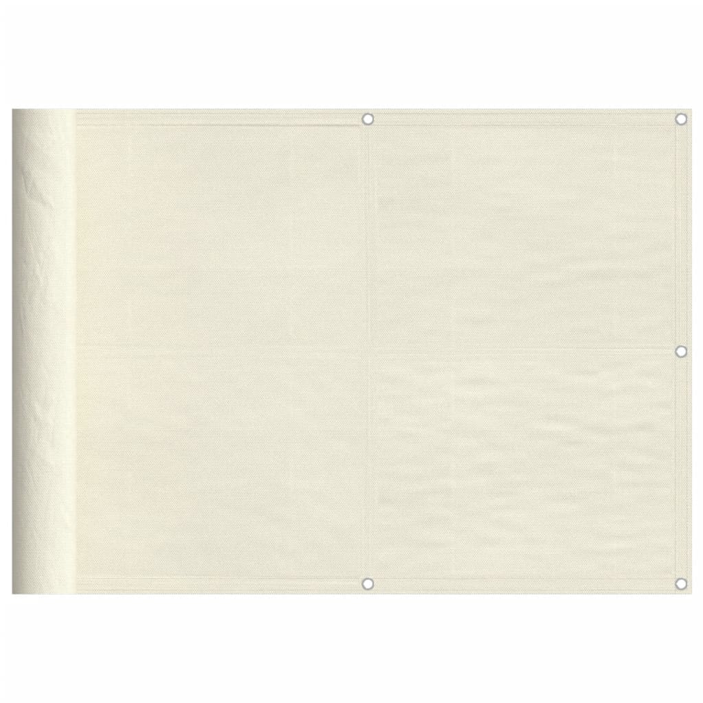 Vidaxl balkongskjerm 75x800 cm 100% Oxford Polyester Cream -farget