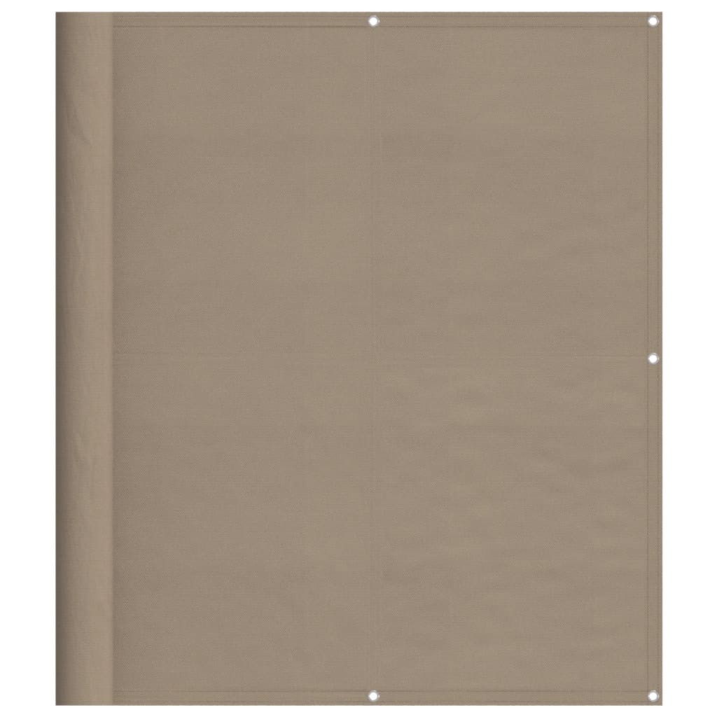 Vidaxl balkongskjerm 120x800 cm 100% Oxford Polyester taupe