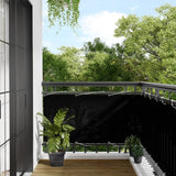 Vidaxl Balcony Screen 75x700 cm 100% Oxford Polyester Black