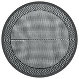 Vidaxl extérieur tapis arakil Ø120 cm pp gris