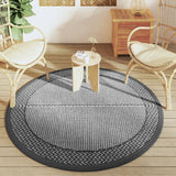 Vidaxl ausserhalb rug arakil Ø160 cm Polyprope Grey