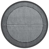 Vidaxl outside rug arakil Ø 200 cm polypropene gray