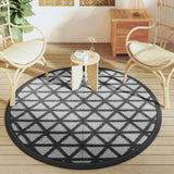 VidaXL outside rug arakil Ø160 cm polypropene black