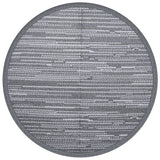 Vidaxl ausserhalb rug arakil Ø120 cm Polyprope Grey