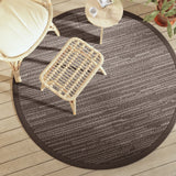 VidaXL outside rug arakil Ø160 cm polypropene brown