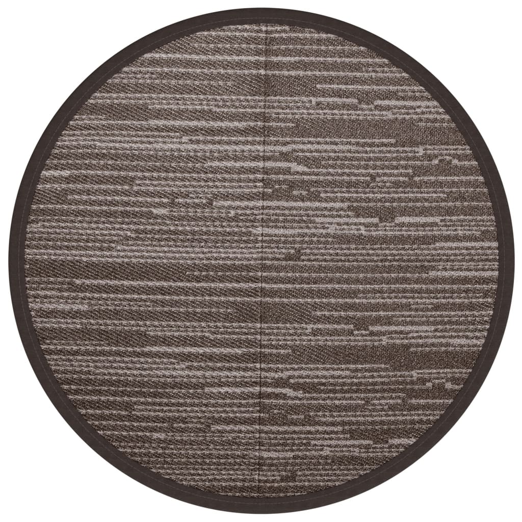 VidaXL outside rug arakil Ø200 cm polypropene brown