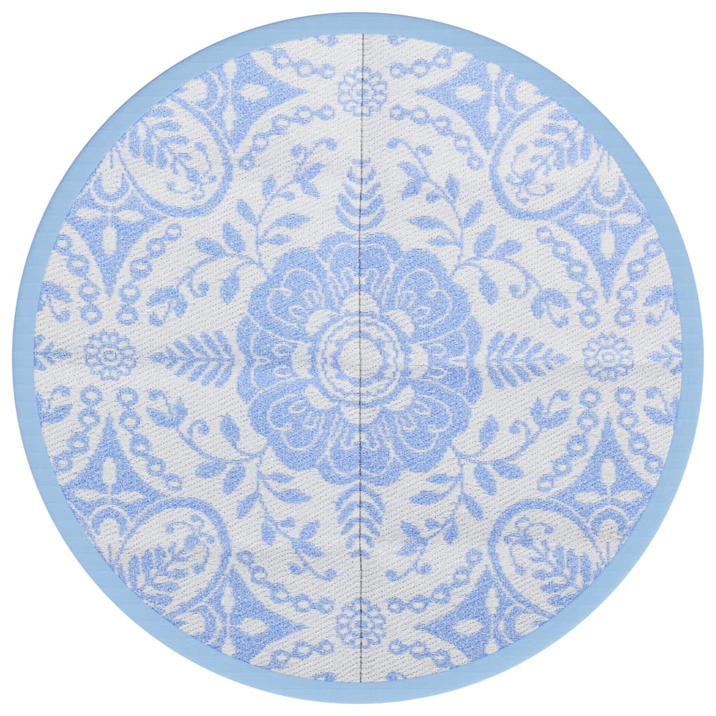 Vidaxl outside rug arakil Ø120 cm polypropene baby blue