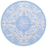 Vidaxl outside rug arakil Ø120 cm polypropene baby blue