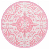 Vidaxl Outside rug Ø160 cm Polypropene pink