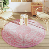 Vidaxl Outside rug Ø160 cm Polypropene pink